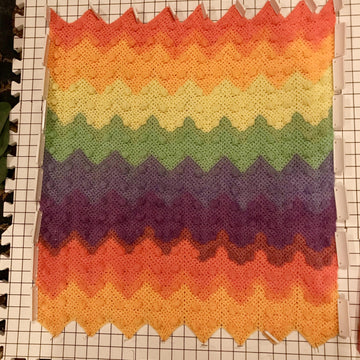EASY Ripple & Bobbles Baby Blanket