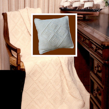 Acres of Diamonds Afghan and Pillow
