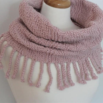 Fringed Cowl Scarf