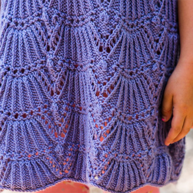 Fleurette Dress in Valley Yarns Valley Superwash DK - 867 - Downloadable PDF