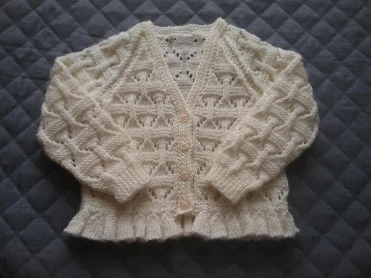 Frilled lace cardigan