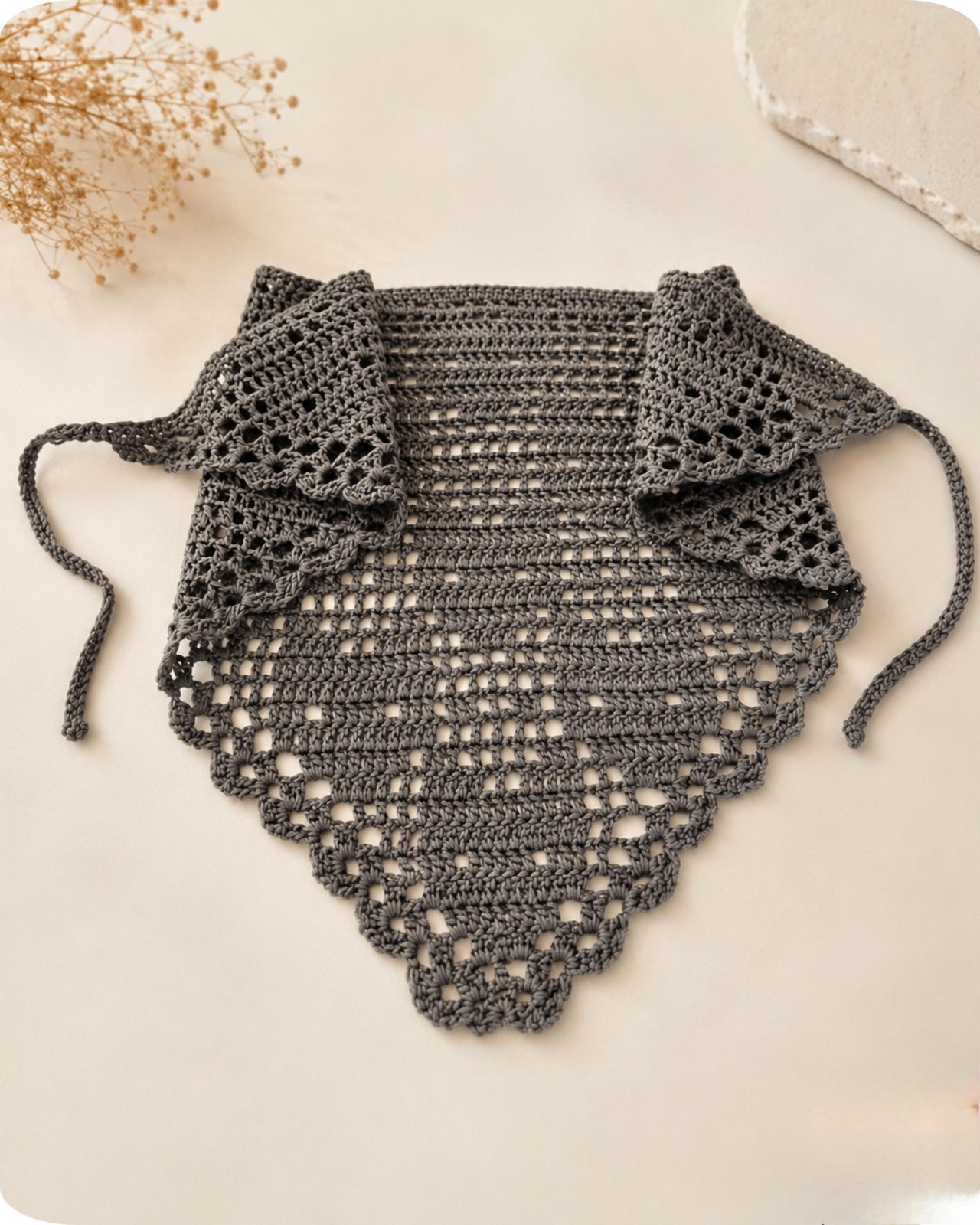 Cat Bandana Headscarf Kerchief Crochet Pattern H7