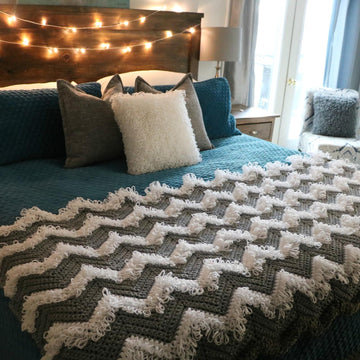 Loopy Chevron Blanket