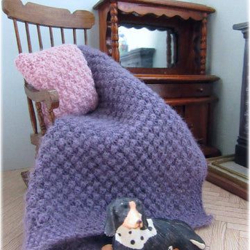 1:12th scale Blackberry throw and cushions
