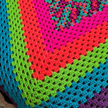 Neon Vortex Afghan