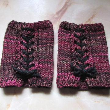 Gothic Romance Lace Up Wrist Cuffs