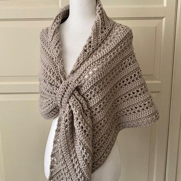 Easy Gathered Prayer Shawl: Oh-So-Pretty-Easy Triangle Shawl