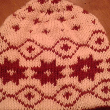 Reversible Winter Star Hat