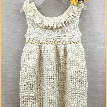 Knit Sundress with a Ruffle 12 months-4 years