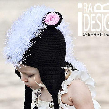 Daisy the Skunk Crochet Hat