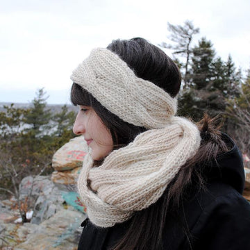 Reversible Cable Infinity Scarf
