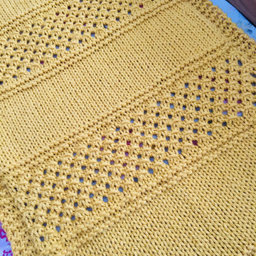 Lace Stripe Bed Runner Blanket