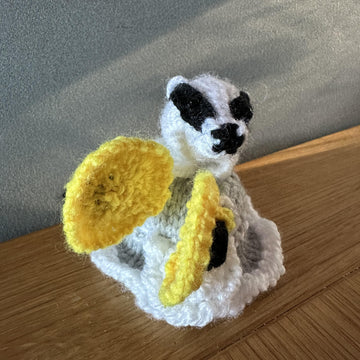 Lady Badger Ferrero Rocher/Lindor Chocolate, Hanging Decoration Knitting Pattern