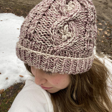 Embellished Cable Beanie