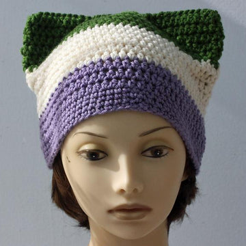 Gay Pride Rainbow Pussy Hat