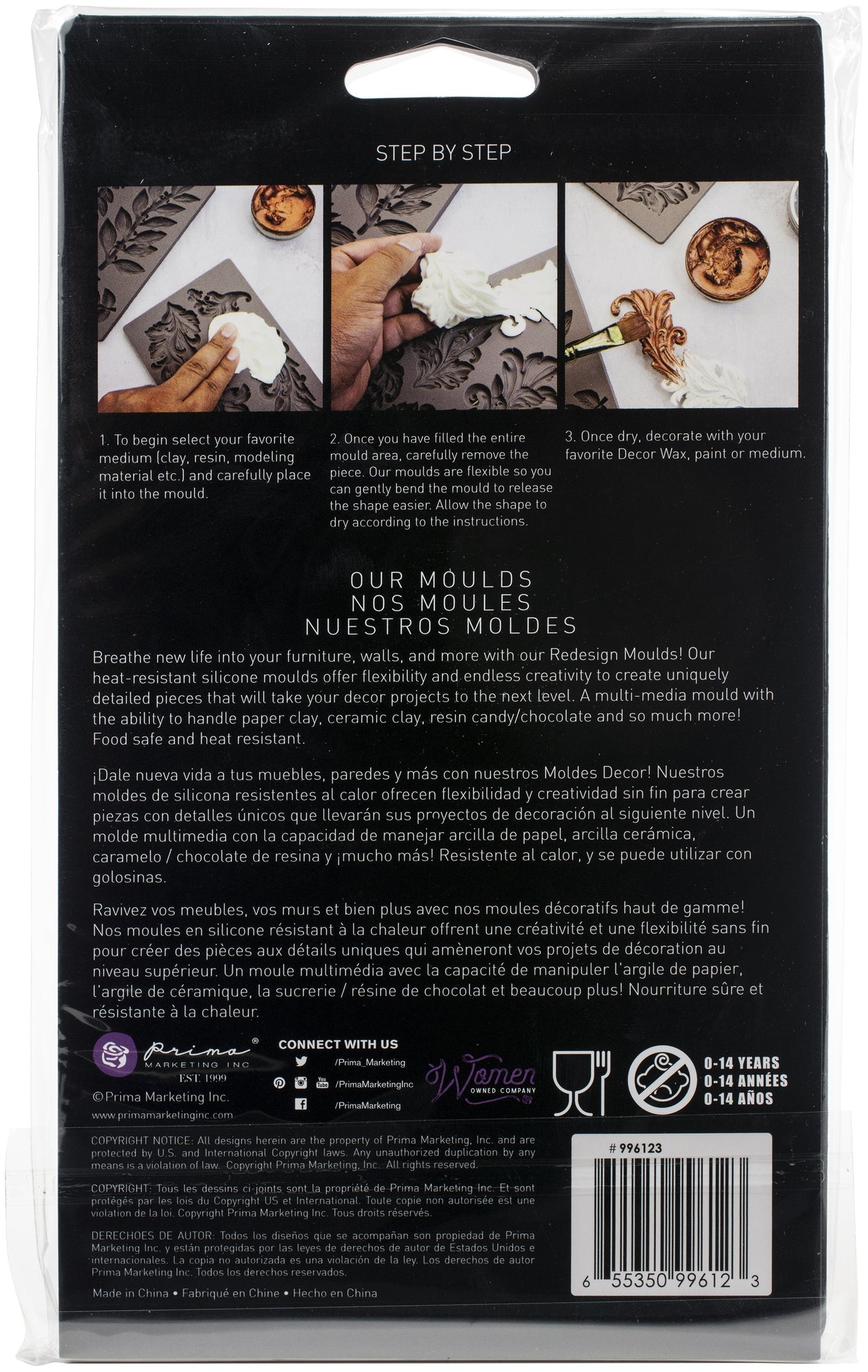 Prima Marketing Re-Design Mould 5"X8"X8mm - Marseille Hardware