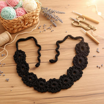 Crochet Headband Pattern with Video Tutorial, Baby & Kids Flower Cord