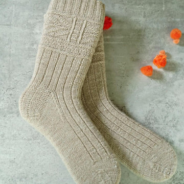Fishbone Gansey Sock