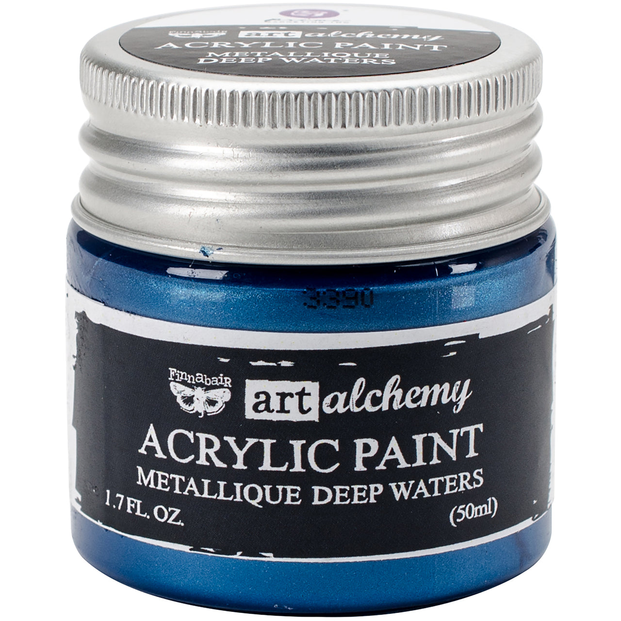 Prima Marketing Finnabair Art Alchemy Acrylic Paint 1.7 Fluid Ounces - Metallique Deep Waters