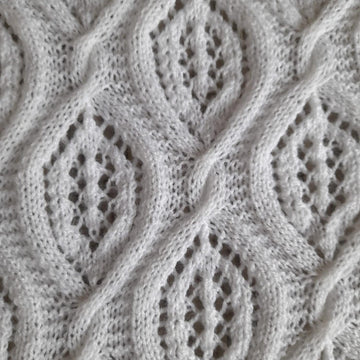 Braided Diamonds Baby Shawl