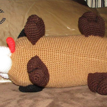Log Dog Pillow