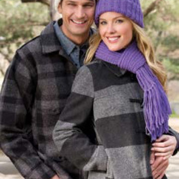 Ribbed Hat and Scarf in Red Heart With Love Solids - 928.0688