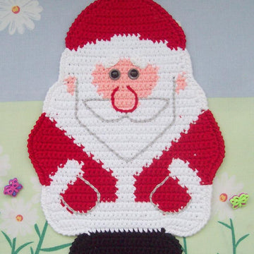 039 Santa Claus, Father Christmas, Father Frost Decor or Potholder Ravelry