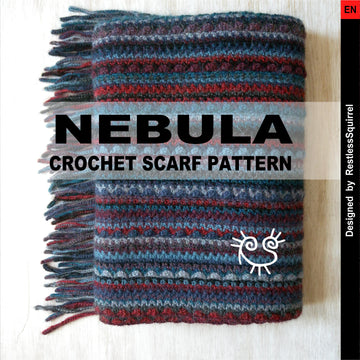 Nebula crochet scarf