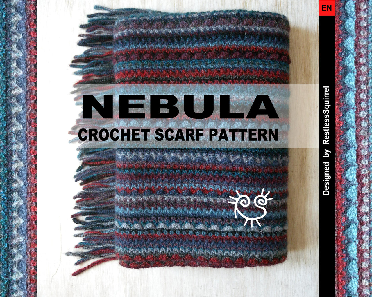 Nebula crochet scarf