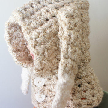 Chunky Crochet Bunny Hood
