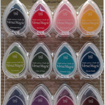 Imagine VersaMagic Dew Drop Multi-Surface Chalk Ink Pads 12/Pkg - Assorted