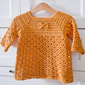 Mustard Bow Dress