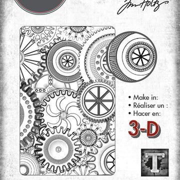 Sizzix 3-D Texture Fades Embossing Folder - Mini Mechanics