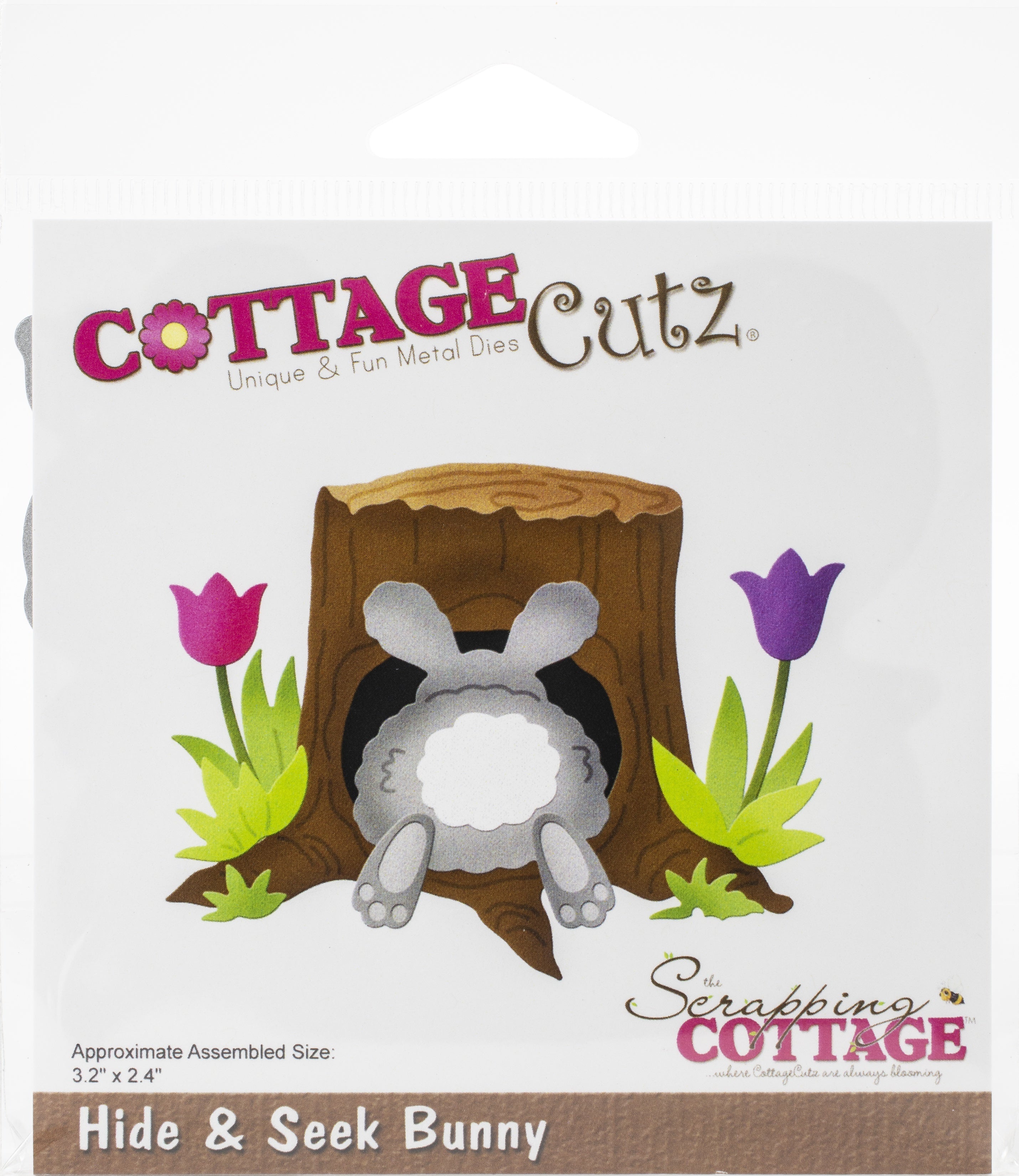 CottageCutz Dies - Hide & Seek Bunny 3.2"X2.4"
