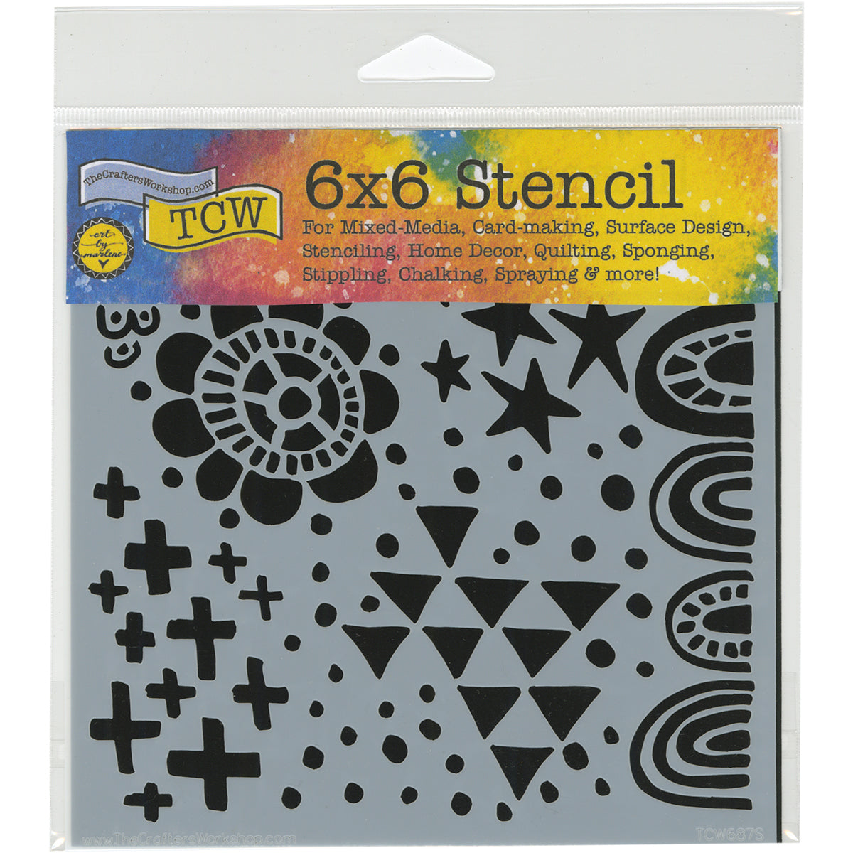The Crafter's Workshop Crafter's Workshop Template 6"X6" - Positivity