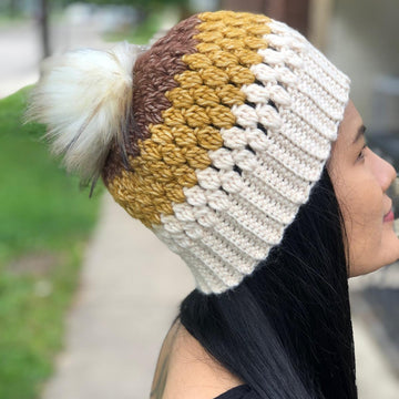 Cluster stitch hat