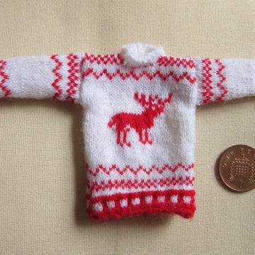 1:12th scale Nordic reindeer sweater