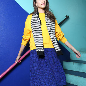 Tilda Scarf - Knitting Pattern For Women in MillaMia Naturally Soft Merino