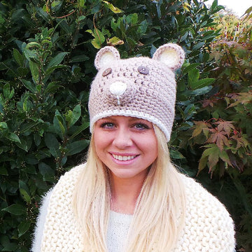 Crochet hat pattern ' Brown bear'