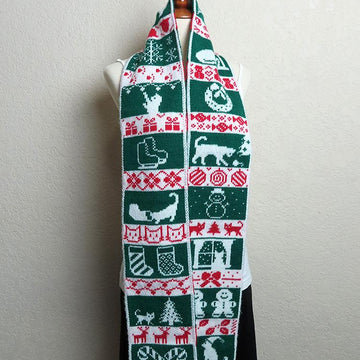 Meowy Christmas Scarf