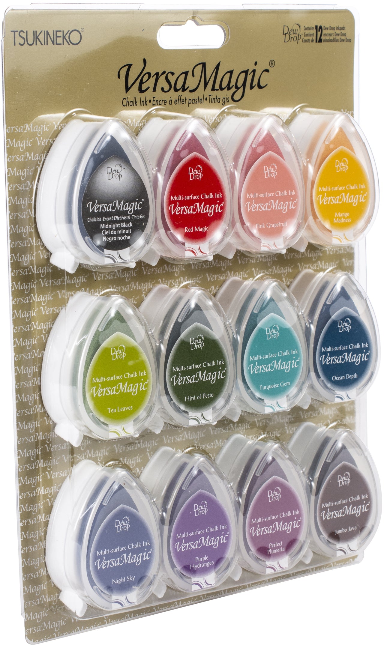 Imagine VersaMagic Dew Drop Multi-Surface Chalk Ink Pads 12/Pkg - Assorted