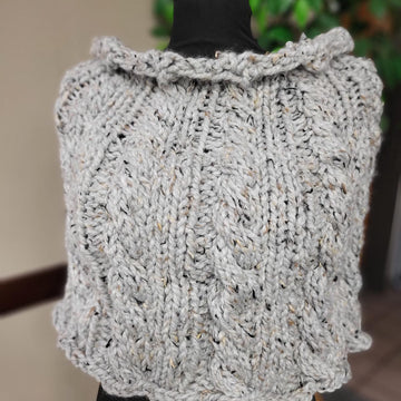 Twisted Cable Poncho
