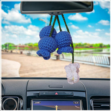 Blueberry Daisy Car Hanging