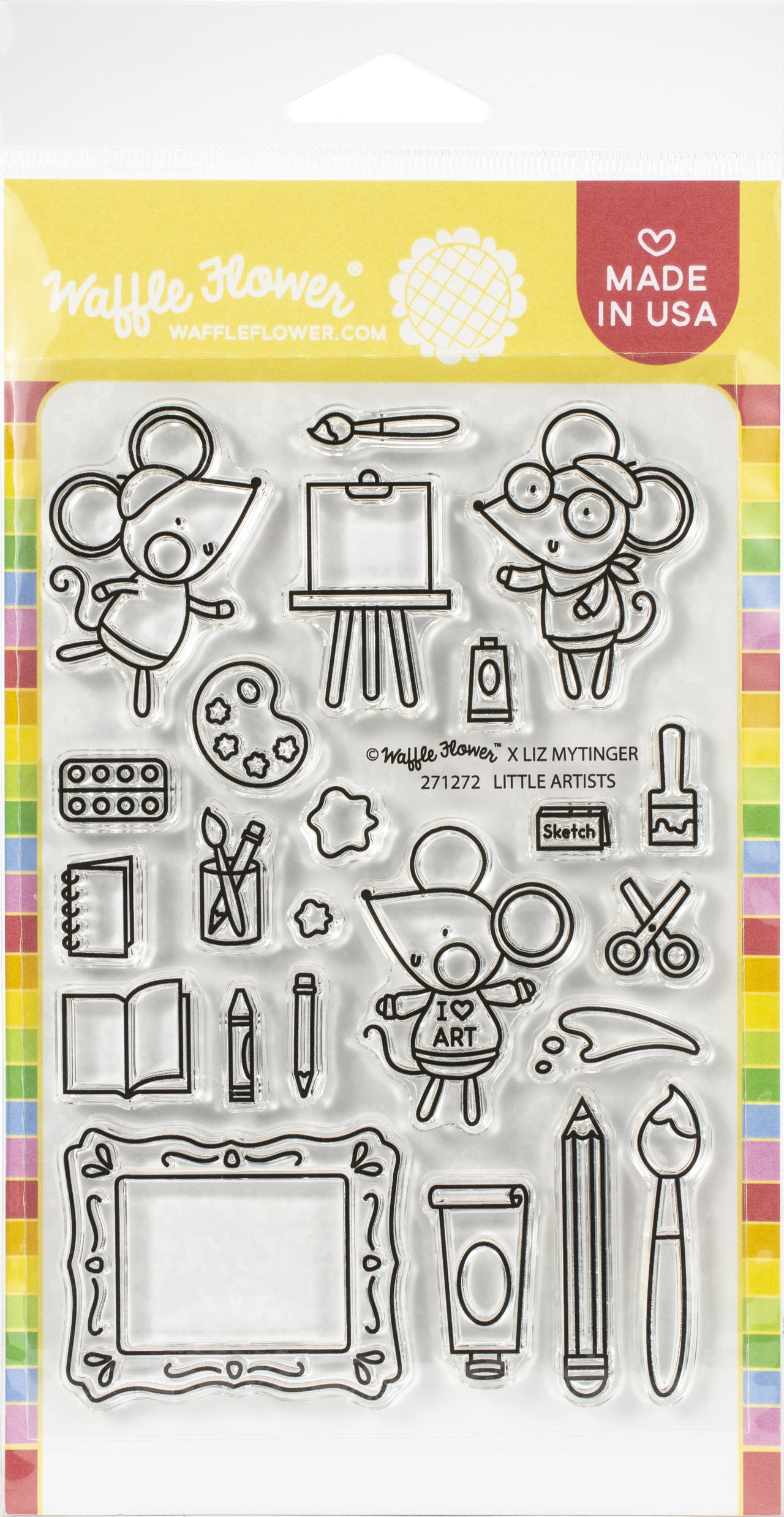 Waffle Flower Crafts Clear Stamps 4"X6" - Little Artists