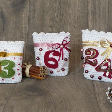 Adventskalender "Geschenksäckchen" zum Hängen oder Stellen