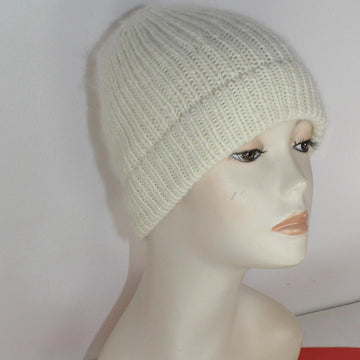 Adult and Teen Aran Rib Ski Beanie Hat Circular