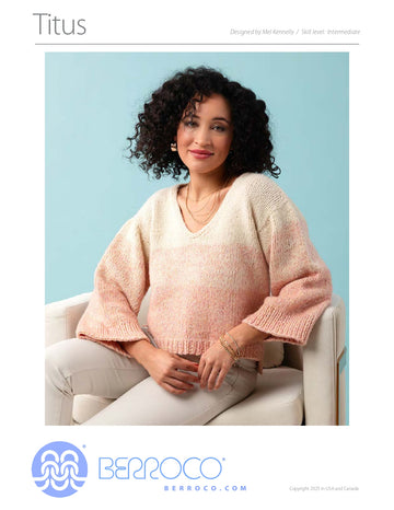 Titus Jumper in Berroco Aurelia - Downloadable PDF
