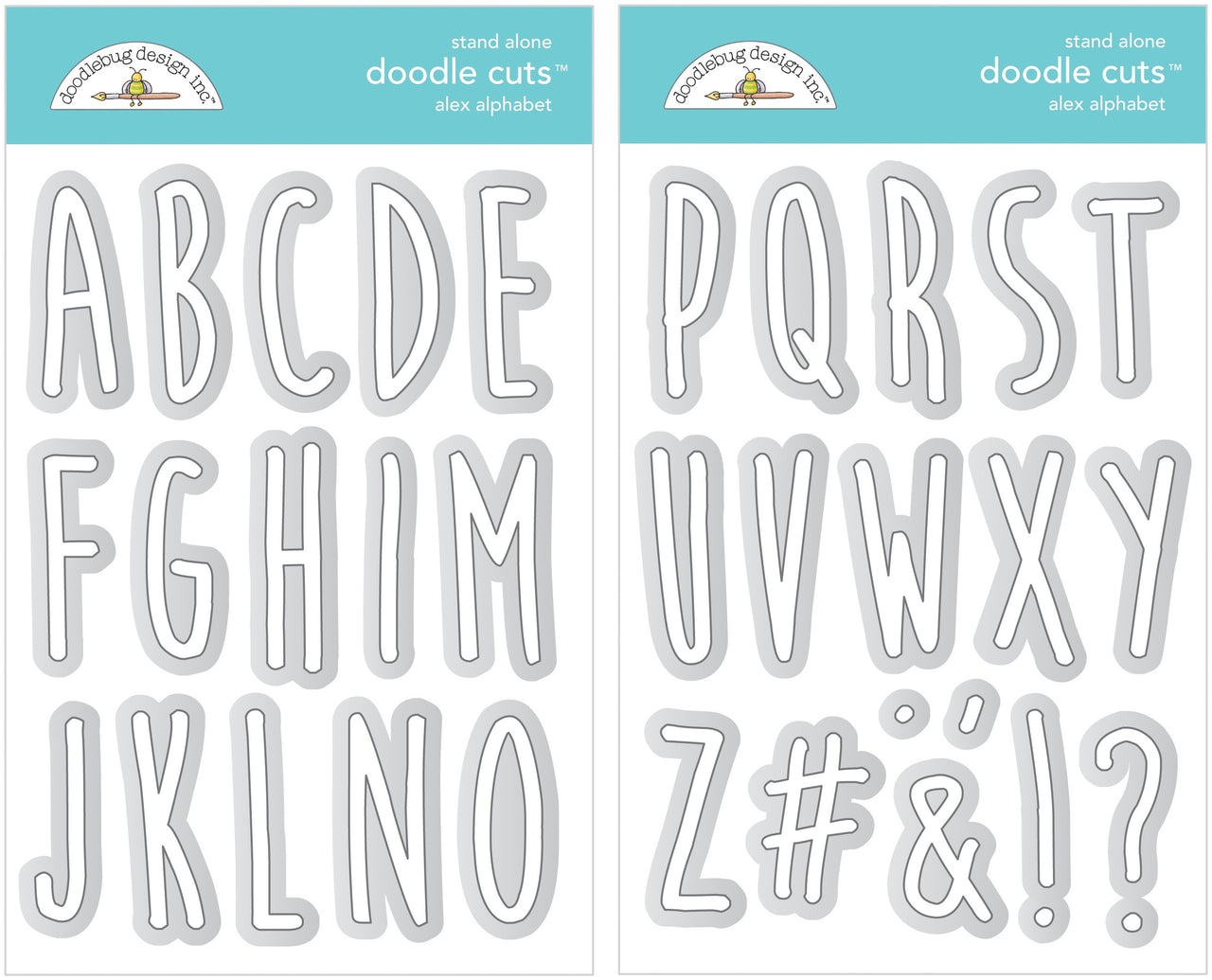 Doodlebug Doodle Cuts Dies - Alex Alphabet