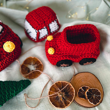 Christmas car basket
