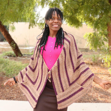 Square in a Wrap Pocket Shawl